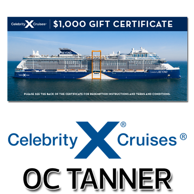 Celebrity Certificates - OC Tanner $1000